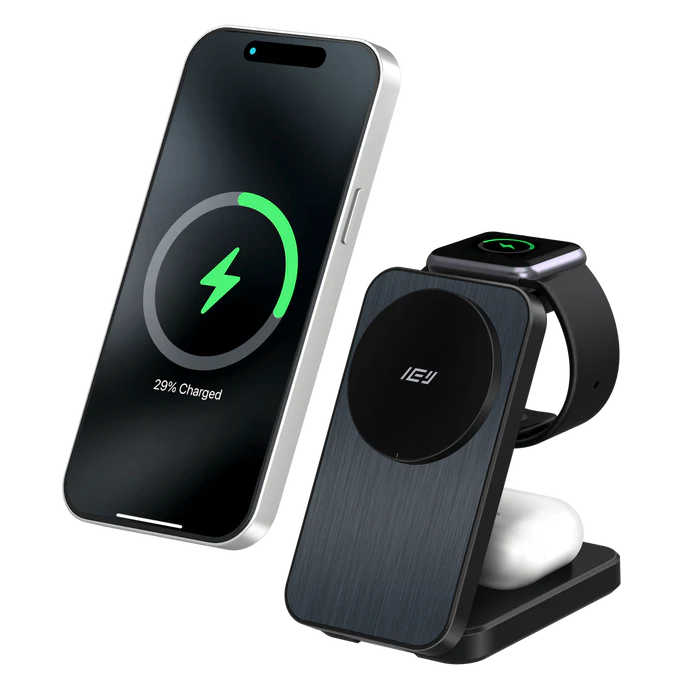 MagCharger - Cargador Inalámbrico Plegable 3 en 1